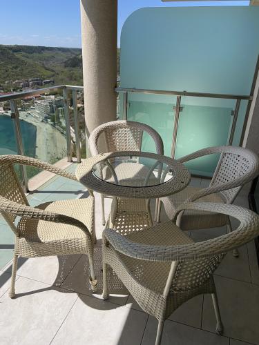 Terrace with table and chairs